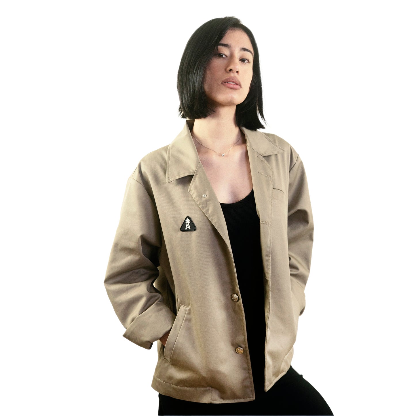 CHAQUETA CLUB PARTICULAR GABARDINA BEIGE